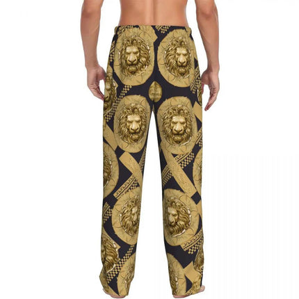 Men Golden Lions Head Smart Casual Pants - Pants - TrendSetter - Mad Fly Essentials