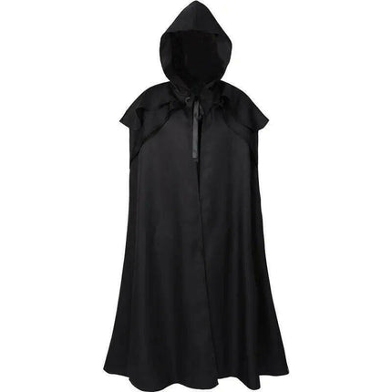 Men Gothic Medieval Hooded Carnival Cloak Costume - Mad Fly Essentials