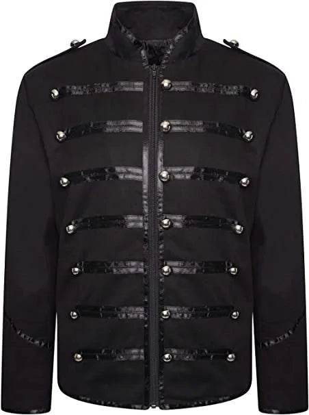 Men Gothic Medieval Military Frock Jacket - Jacket - Costumes Plus - Mad Fly Essentials