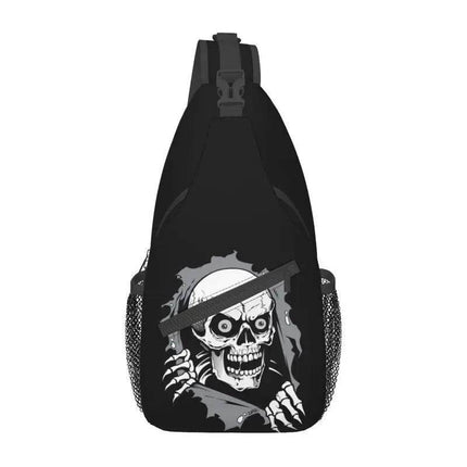 Men Gothic Skeleton Crossbody Bag - Crossbody Bag - heatboywade - Mad Fly Essentials