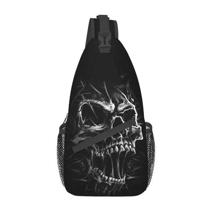 Men Gothic Skeleton Crossbody Bag - Crossbody Bag - heatboywade - Mad Fly Essentials