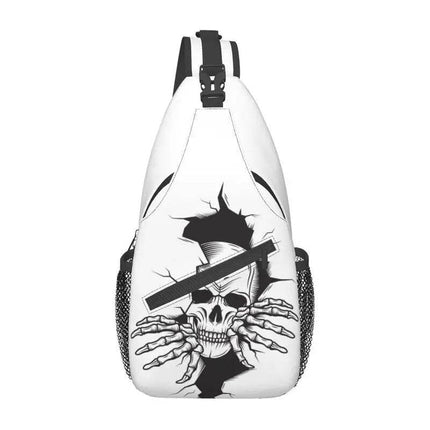 Men Gothic Skeleton Crossbody Bag - Crossbody Bag - heatboywade - Mad Fly Essentials