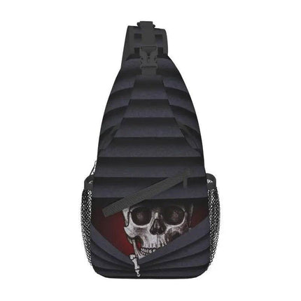 Men Gothic Skeleton Crossbody Bag - Crossbody Bag - heatboywade - Mad Fly Essentials