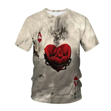 Men Graphic Poker 3D Casual Shirt - Shirt - TrendSetter - Mad Fly Essentials