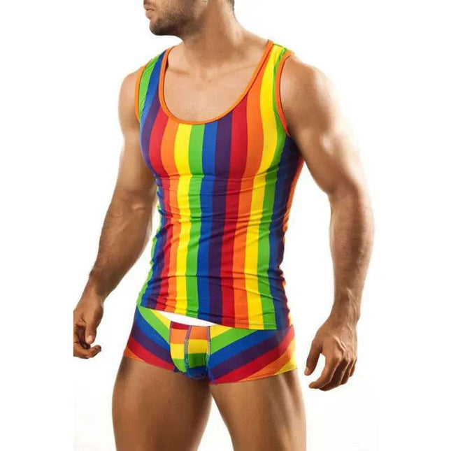 Men Rainbow Pajama Sleepwear Set - Mad Fly Essentials