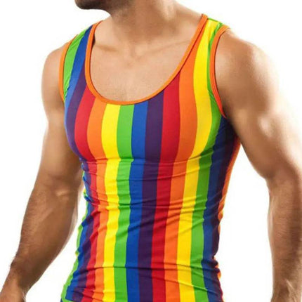 Men Graphic Rainbow Pajama Sleepwear Set - Sleepwear Set - Sleep Essentials - Mad Fly Essentials