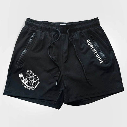 Men Gym Revive Summer Zip Fitness Shorts - Fitness Shorts - Beach Fellow - Mad Fly Essentials