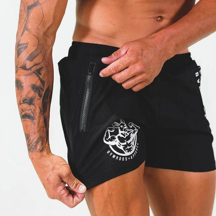 Men Gym Revive Summer Zip Fitness Shorts - Fitness Shorts - Beach Fellow - Mad Fly Essentials