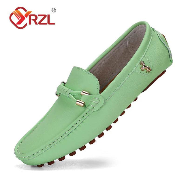 Men Handmade Business Casual Loafers - Loafers - YRZL - Mad Fly Essentials