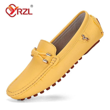 Men Handmade Business Casual Loafers - Loafers - YRZL - Mad Fly Essentials