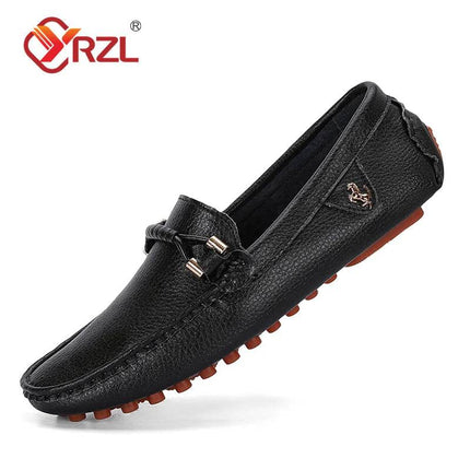 Men Handmade Business Casual Loafers - Loafers - YRZL - Mad Fly Essentials