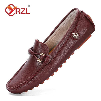 Men Handmade Business Casual Loafers - Loafers - YRZL - Mad Fly Essentials