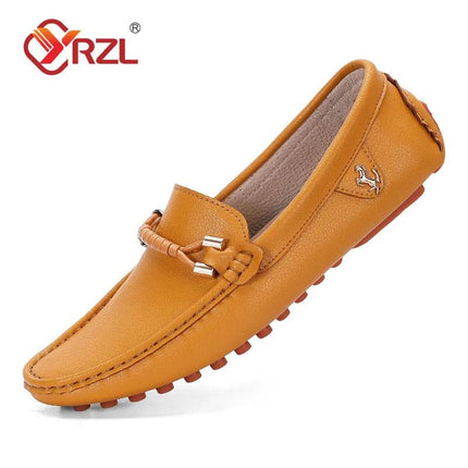 Men Handmade Business Casual Loafers - Loafers - YRZL - Mad Fly Essentials