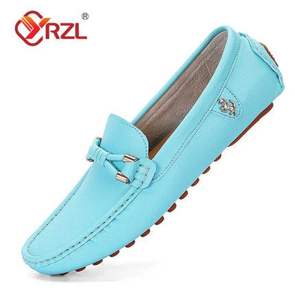 Men Handmade Business Casual Loafers - Loafers - YRZL - Mad Fly Essentials