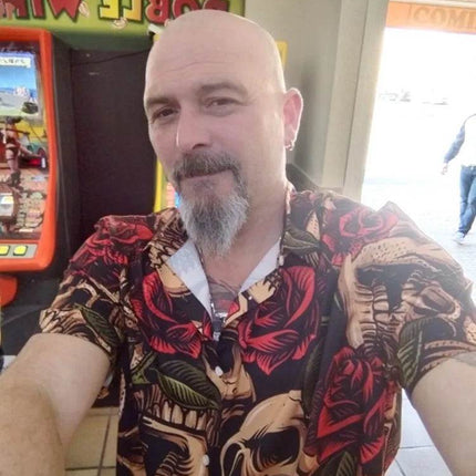 Men Hawaiian 3D Graphic Skull Shirt - Shirt - TrendSetter - Mad Fly Essentials