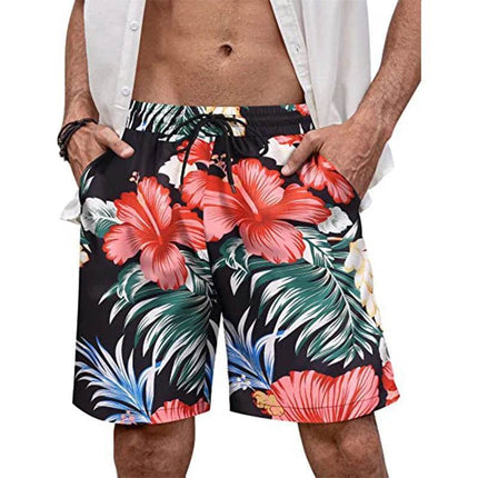 Men Hawaiian Style 3D Casual Floral Boardshorts - Boardshorts - Champrint - Mad Fly Essentials