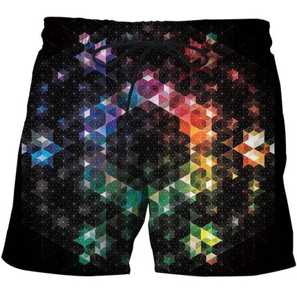 Men Hawaiian Style Psychedelic 3D Boardshorts - Boardshorts - TrendSetter - Mad Fly Essentials