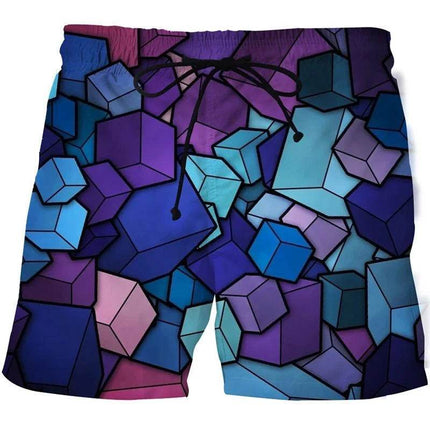 Men Hawaiian Style Psychedelic 3D Boardshorts - Boardshorts - TrendSetter - Mad Fly Essentials