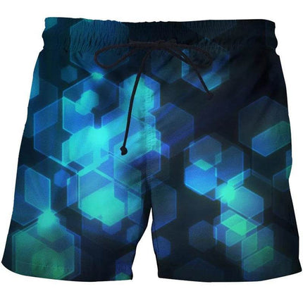 Men Hawaiian Style Psychedelic 3D Boardshorts - Boardshorts - TrendSetter - Mad Fly Essentials