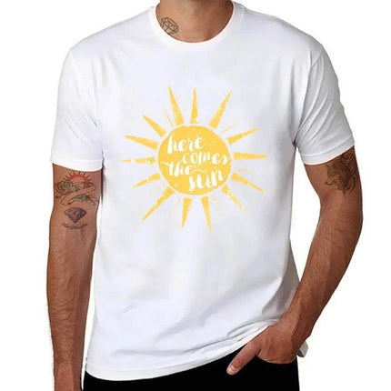 Men Here Comes the Sun Vintage T-Shirt - Shirt - Fanweilin - Mad Fly Essentials