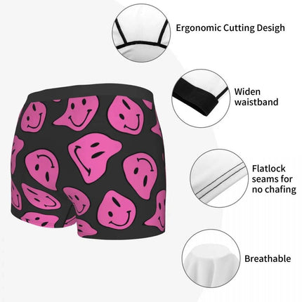 Men Hipster Psychedelic Face Briefs Boxer Shorts - Shorts - Psychedelic - Mad Fly Essentials