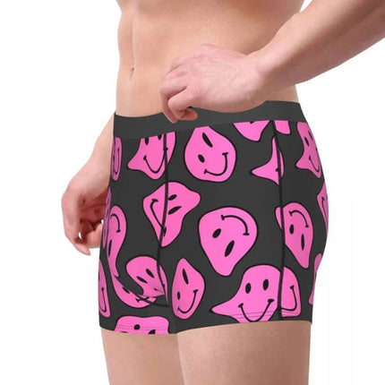 Men Psychedelic Face Boxer Shorts - Mad Fly Essentials