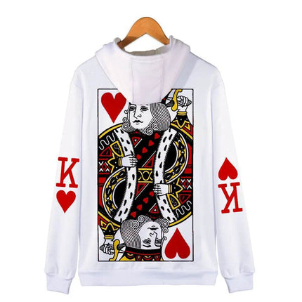 Men King Queen QJK Poker 3D Hoodies - Hoodies - Nifineo - Mad Fly Essentials
