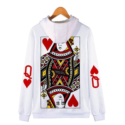 Men King Queen QJK Poker 3D Hoodies - Hoodies - Nifineo - Mad Fly Essentials