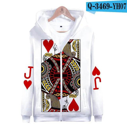 Men King Queen QJK Poker 3D Hoodies - Hoodies - Nifineo - Mad Fly Essentials