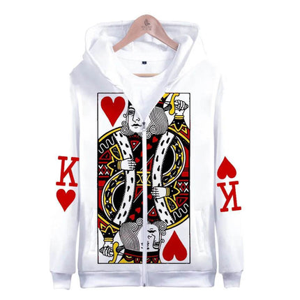 Men King Queen QJK Poker 3D Hoodies - Hoodies - Nifineo - Mad Fly Essentials