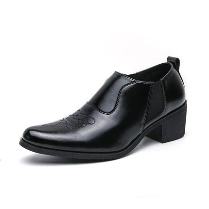 Men Leather Slip - on Business Casual Loafers - Loafers - BC - Mad Fly Essentials