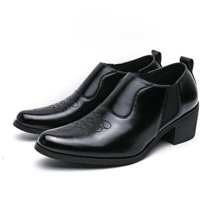 Men Leather Slip - on Business Casual Loafers - Loafers - BC - Mad Fly Essentials