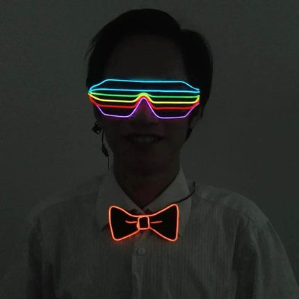 Men LED Bow - Tie Neckties Party Essentials - Party Essentials - LEDP - Mad Fly Essentials