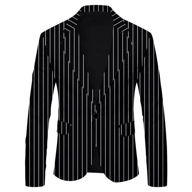 Men Leopard Striped Fashion Jacket Blazer - Blazer - BC - Mad Fly Essentials