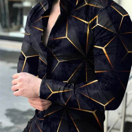 Men Long Apparel Fashion Party Hawaiian 3D Shirt - Mad Fly Essentials