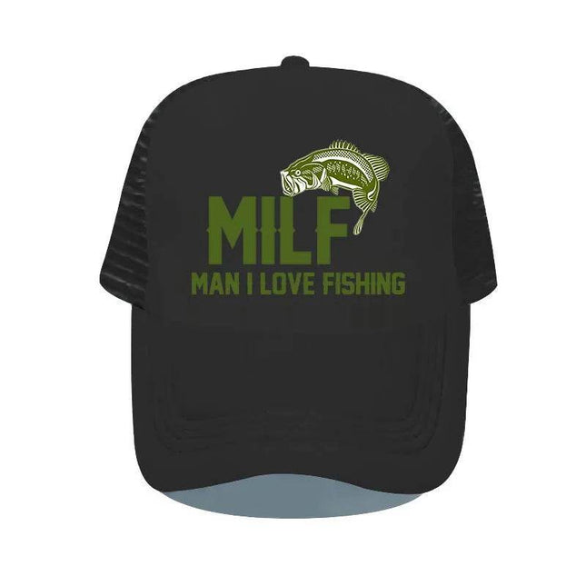 Men Love Fishing Vintage Trucker Hat - Hat - orchid - Mad Fly Essentials