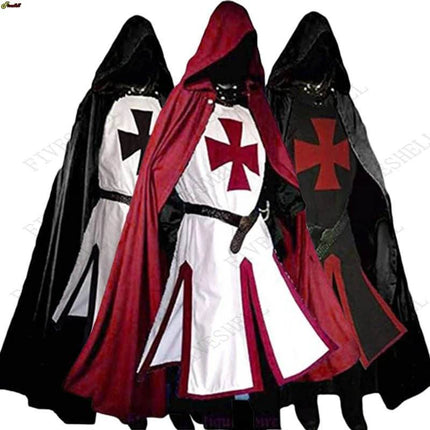 Men Medieval Crusaders Knights Templar Costume Set - Costume Set - Cavalaria Costumes - Mad Fly Essentials