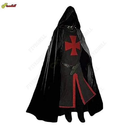 Men Medieval Crusaders Knights Templar Costume Set - Mad Fly Essentials