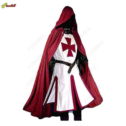 Men Medieval Crusaders Knights Templar Costume Set - Costume Set - Cavalaria Costumes - Mad Fly Essentials