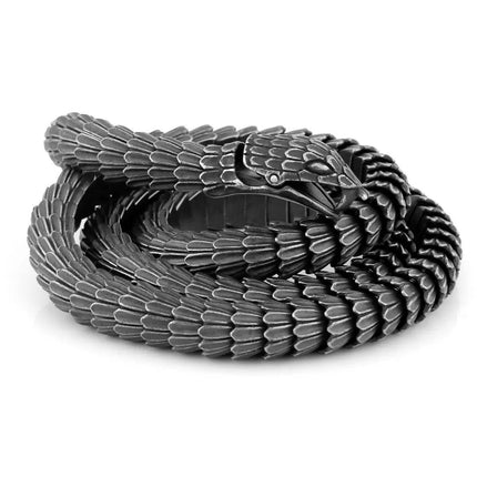 Men Medieval Fashion Gothic Snake Necklace - Necklace - Medieval Decor - Mad Fly Essentials