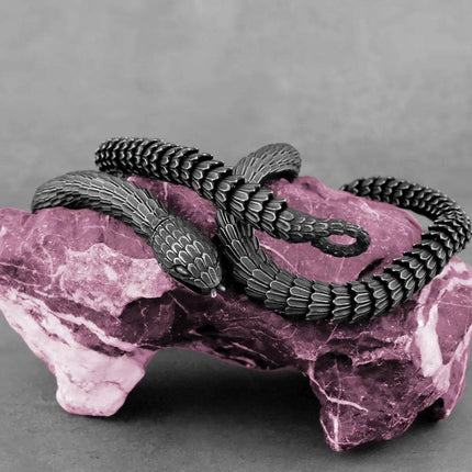 Men Medieval Fashion Gothic Snake Necklace - Necklace - Medieval Decor - Mad Fly Essentials