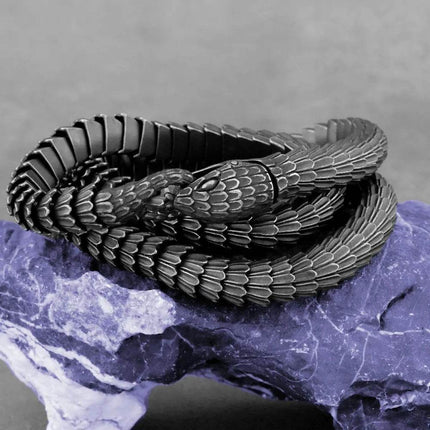 Men Medieval Fashion Gothic Snake Necklace - Necklace - Medieval Decor - Mad Fly Essentials