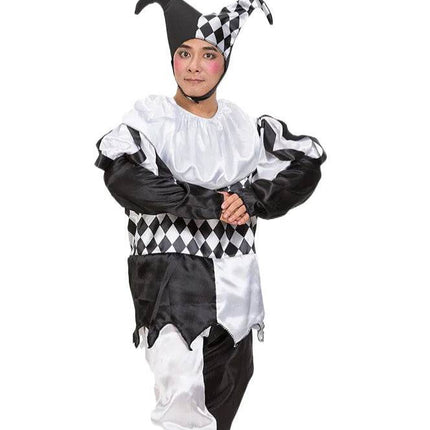 Men Medieval Joker Black Carnival Costume Set - Costume Set - Costumes Plus - Mad Fly Essentials