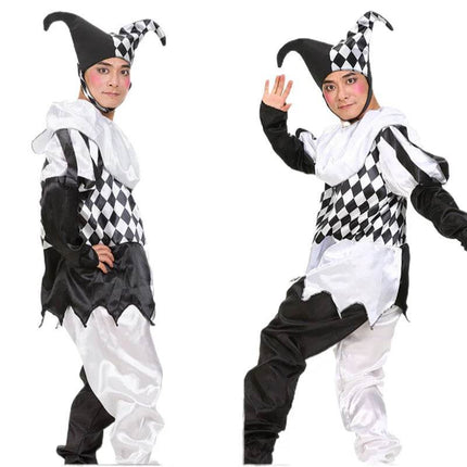 Men Medieval Joker Black Carnival Costume Set - Costume Set - Costumes Plus - Mad Fly Essentials