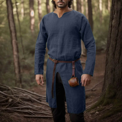 Men Fashion Medieval Knight Pirate Cosplay Tunic Top Costume - Costume - HaiCospl - Mad Fly Essentials