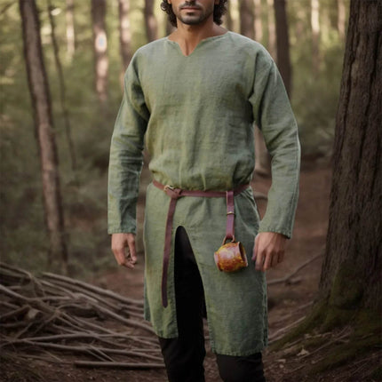 Men Fashion Medieval Knight Pirate Cosplay Tunic Top Costume - Costume - HaiCospl - Mad Fly Essentials