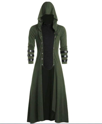 Men Medieval Victorian Hooded Pirate Costume - Mad Fly Essentials