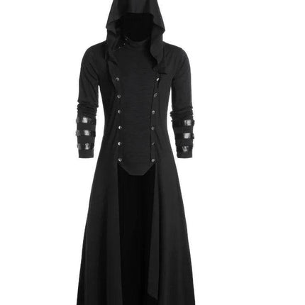 Men Medieval Victorian Hooded Pirate Costume - Costume - Costumes Plus - Mad Fly Essentials