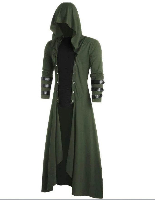 Men Medieval Victorian Hooded Pirate Costume - Costume - Costumes Plus - Mad Fly Essentials