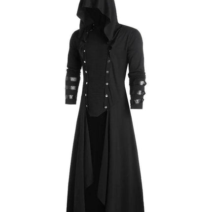 Men Medieval Victorian Hooded Pirate Costume - Costume - Costumes Plus - Mad Fly Essentials